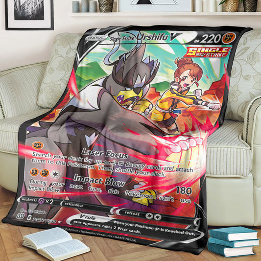 Anime Pkm Single Strike Urshifu V 2022 Soft Blanket / S/(43X55)