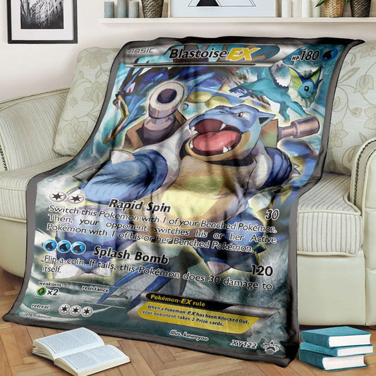 Anime Pkm Blastoise-Ex Xy Promos Custom Soft Blanket / S/(43X55)