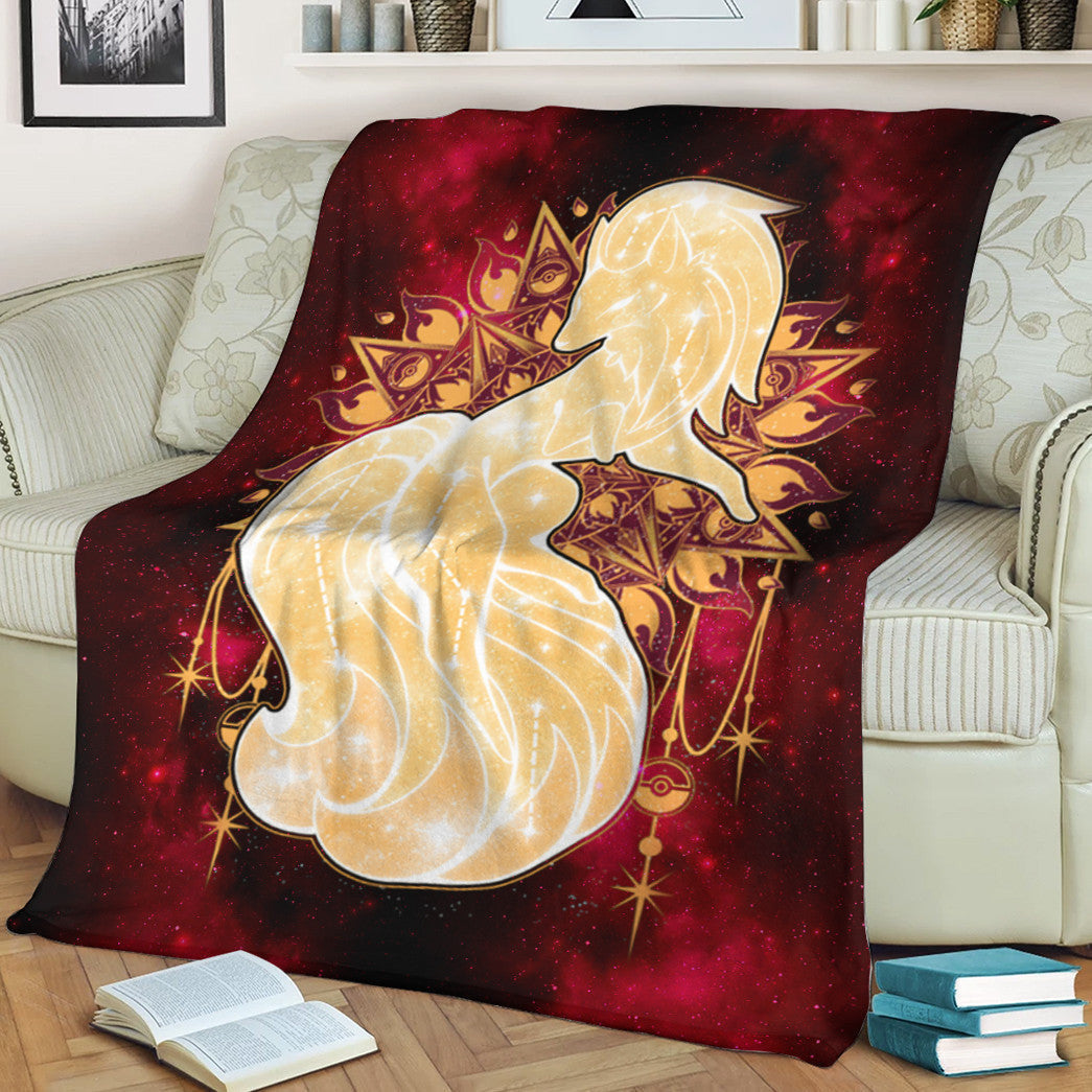 Anime Pkm Starry Kitsune Custom Soft Blanket / S/(43X55) XO1103224