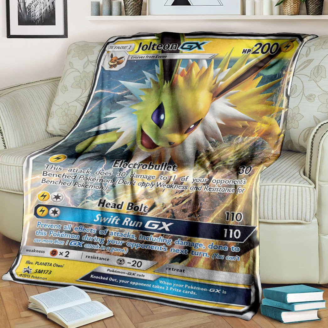 Anime Pkm Jolteon-Gx Sun & Moon Promos Custom Soft Blanket / S/(43X55)