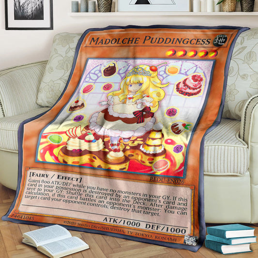 Anime Yugioh Madolche Puddingcess Custom Soft Blanket