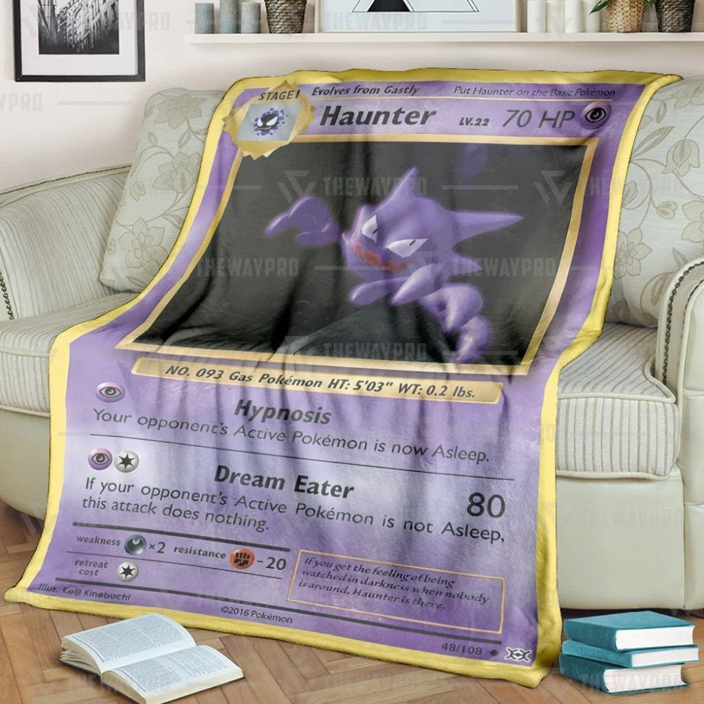 Anime Pkm Haunter Custom Soft Blanket / S/(43X55)