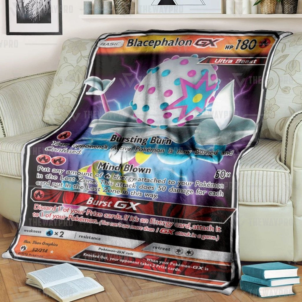 Anime Pkm Blacephalon-Gx Custom Soft Blanket / S/(43X55)