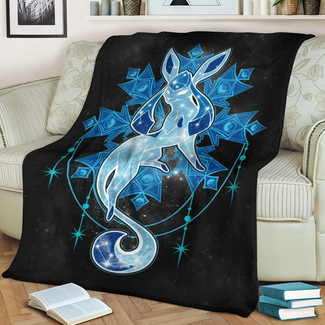 Anime Pkm Starry Sky Of Ice Custom Soft Blanket / S/(43X55) XO11032210