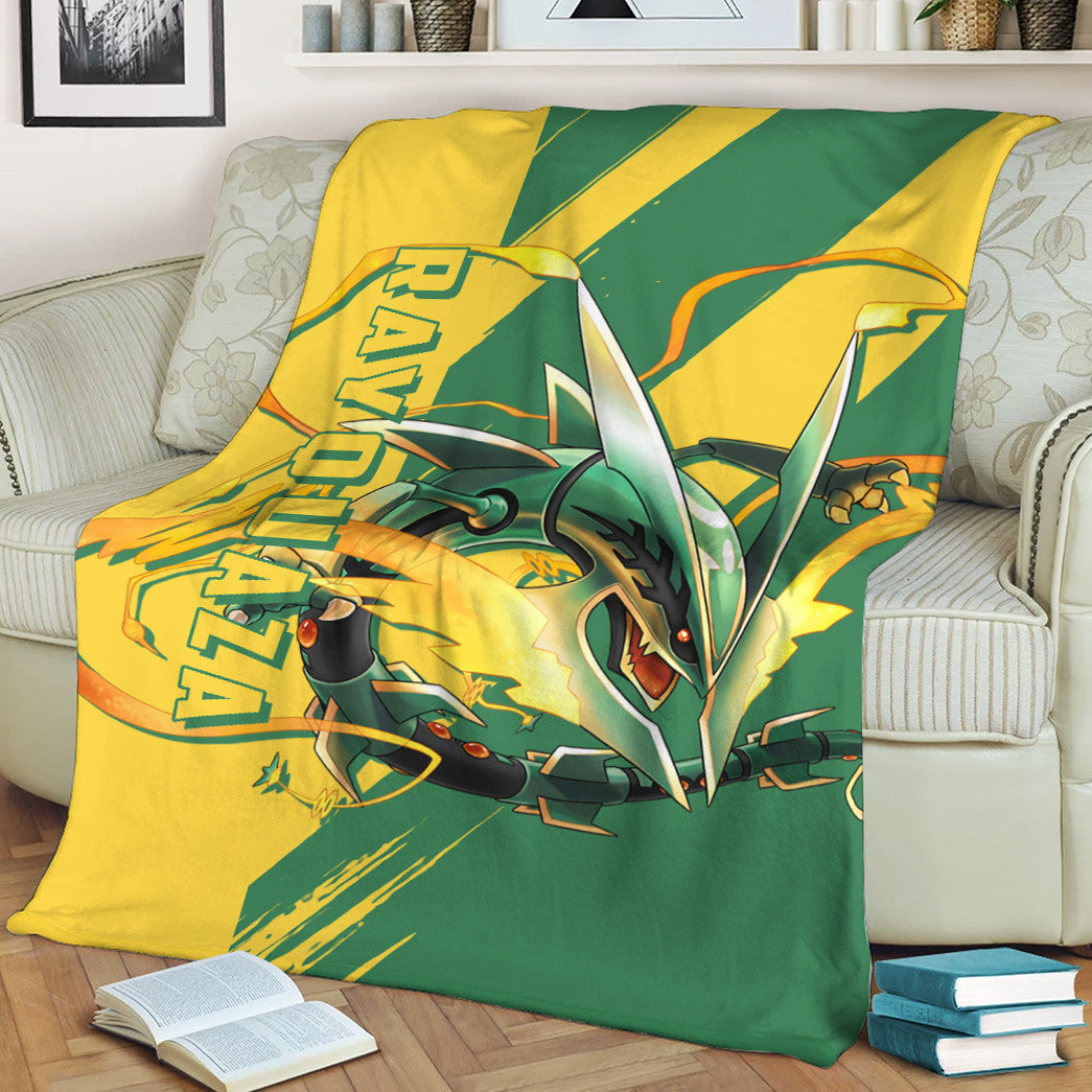 Anime Pkm Rayquaza Custom Soft Blanket / S/(43X55) XO10032218