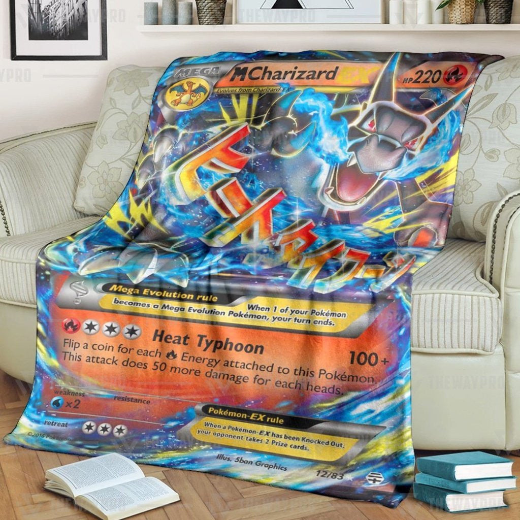 Anime Pkm M Charizard-Ex · Generations Custom Soft Blanket / S/(43X55)