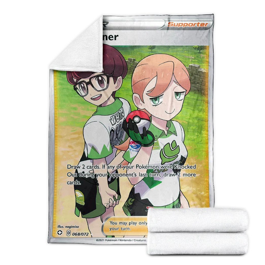 Anime Pkm Gym Trainer Custom Soft Blanket