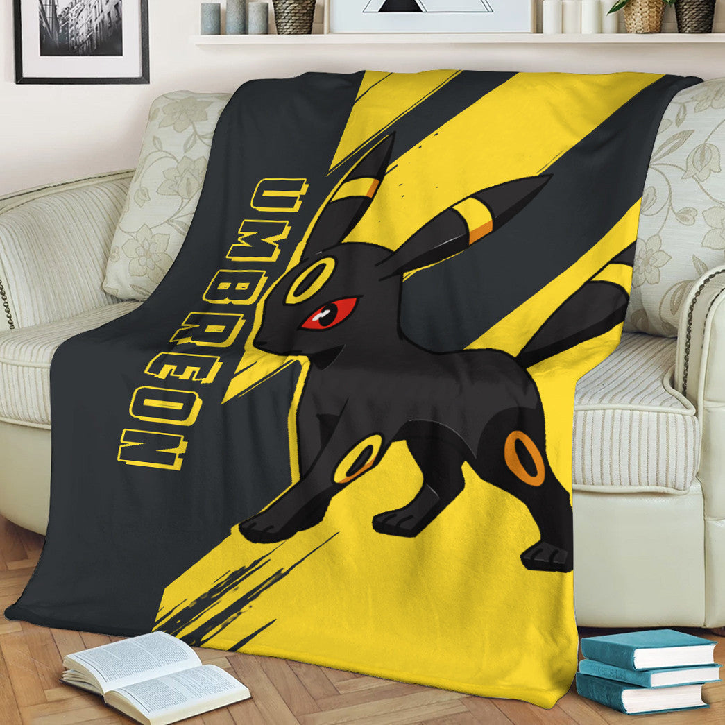 Anime Pkm Umbreon Custom Soft Blanket / S/(43X55) XO10032225