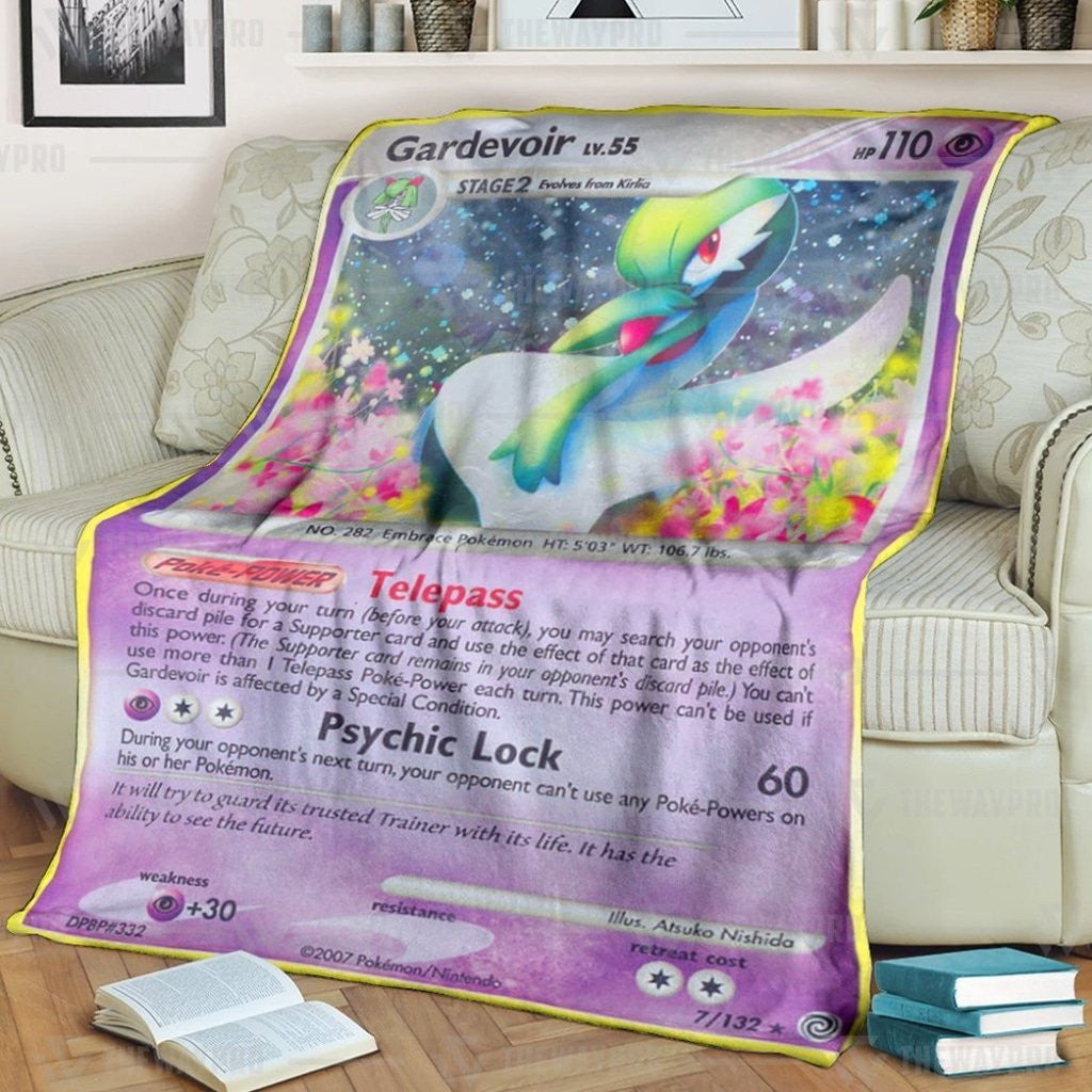 Anime Pkm Gardevoir Secret Wonders Custom Soft Blanket / S/(43X55)