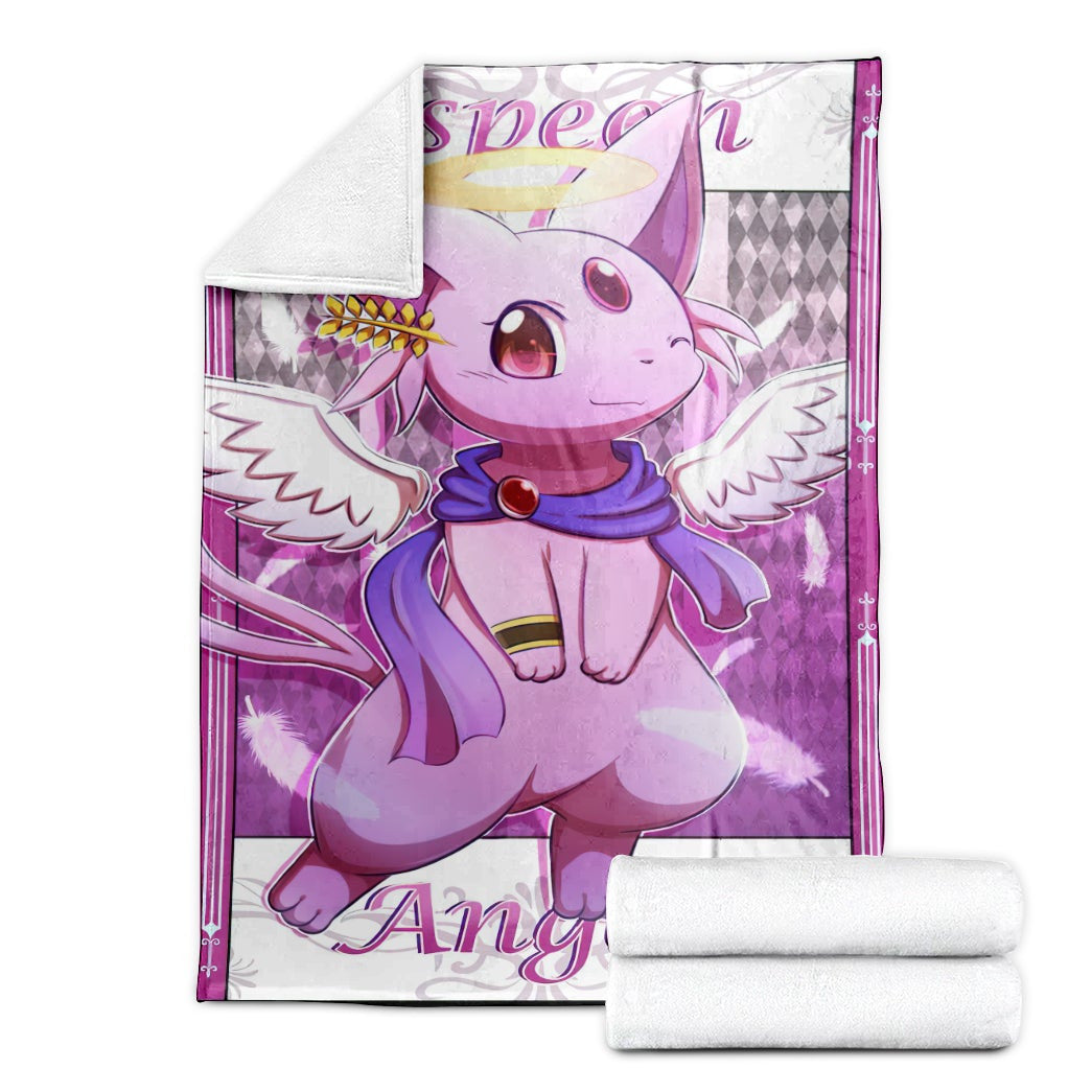 Anime Pkm Espeon Angel Custom Soft Blanket