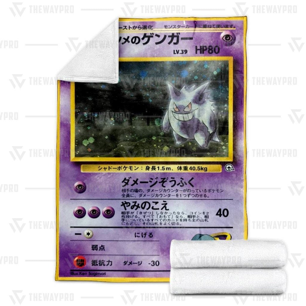 Anime Pkm Sabrinas Gengar Japanese Ver Custom Soft Blanket