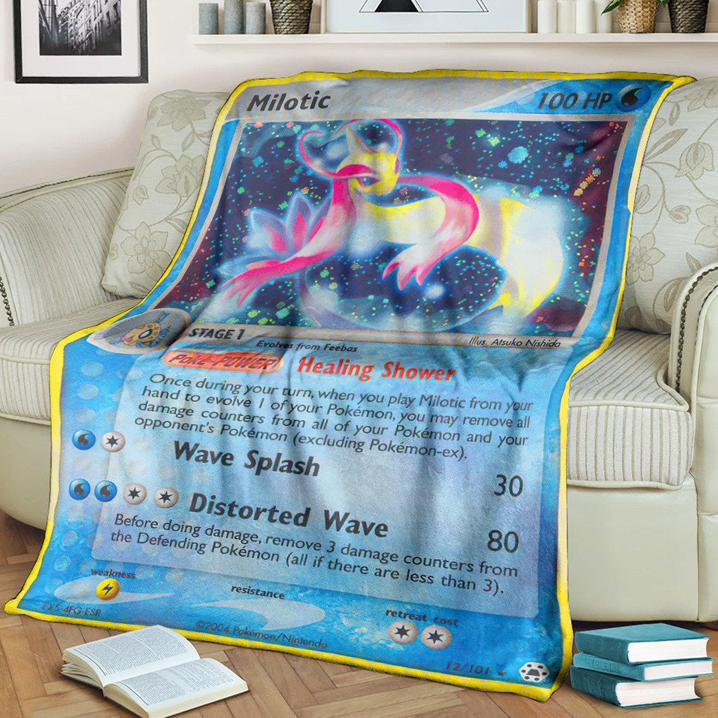 Anime Pkm Milotic Hidden Legends Custom Soft Blanket / S/(43X55)