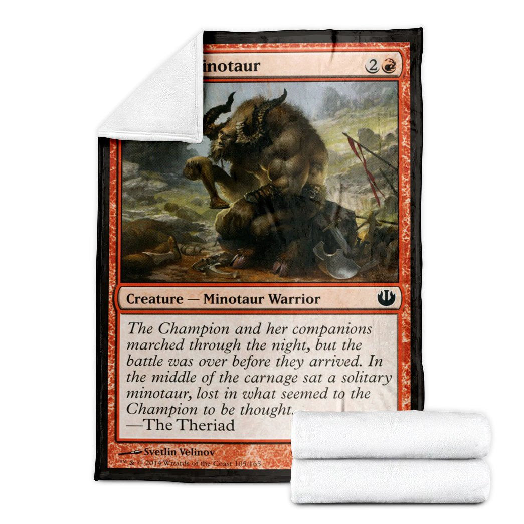 Game Mtg Pensive Minotaur Custom Soft Blanket