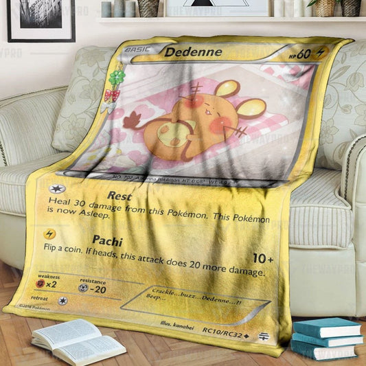 Anime Pkm Dedenne Generations Custom Soft Blanket / S/(43X55)