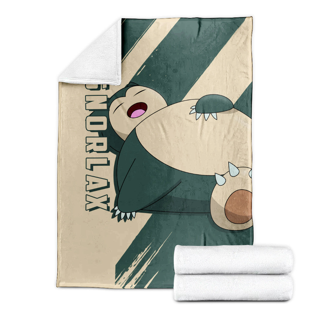 Anime Pkm Snorlax Custom Soft Blanket XO1003223