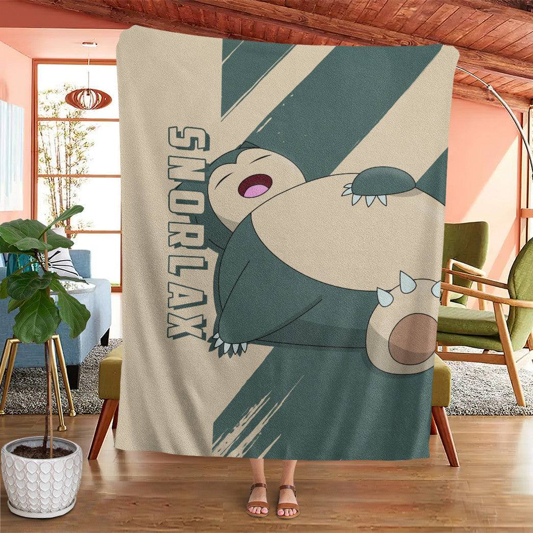 Anime Pkm Snorlax Custom Soft Blanket XO1003223