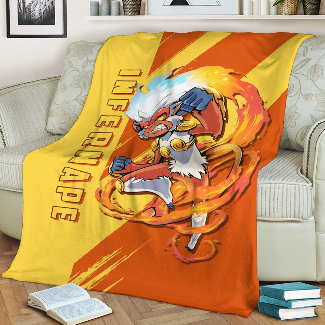 Anime Pkm Infernape Custom Soft Blanket / S/(43X55) XO10032222