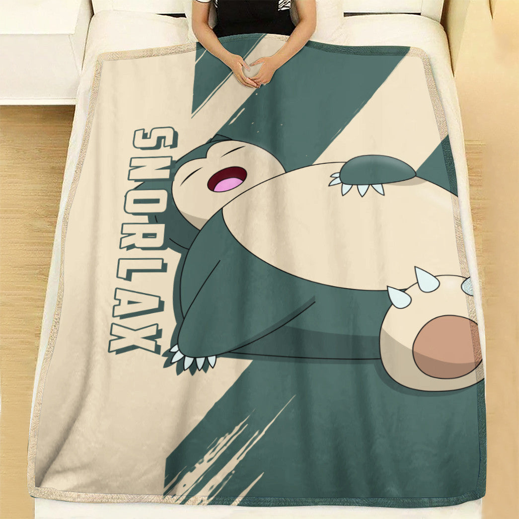 Anime Pkm Snorlax Custom Soft Blanket XO1003223