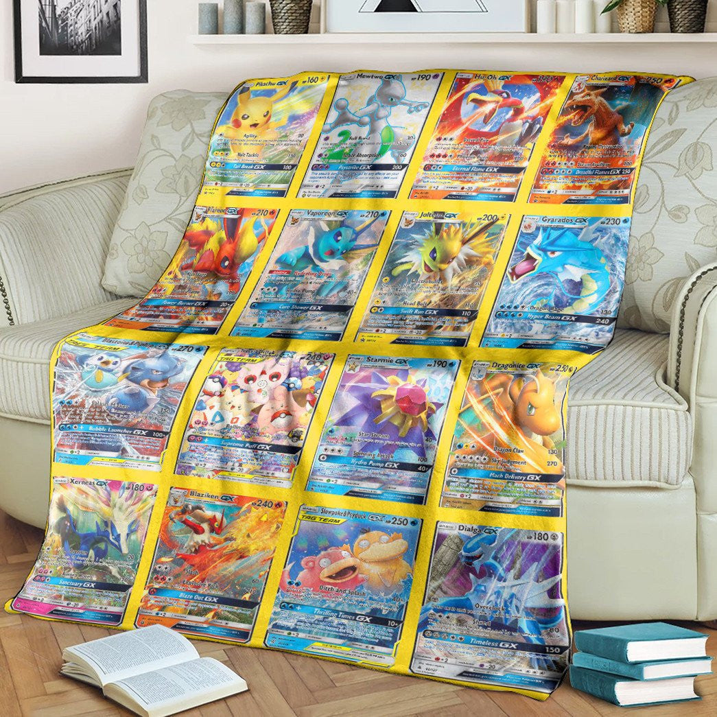 Anime Pkm Gx Cards Version 3 Custom Soft Blanket / S/(43X55)