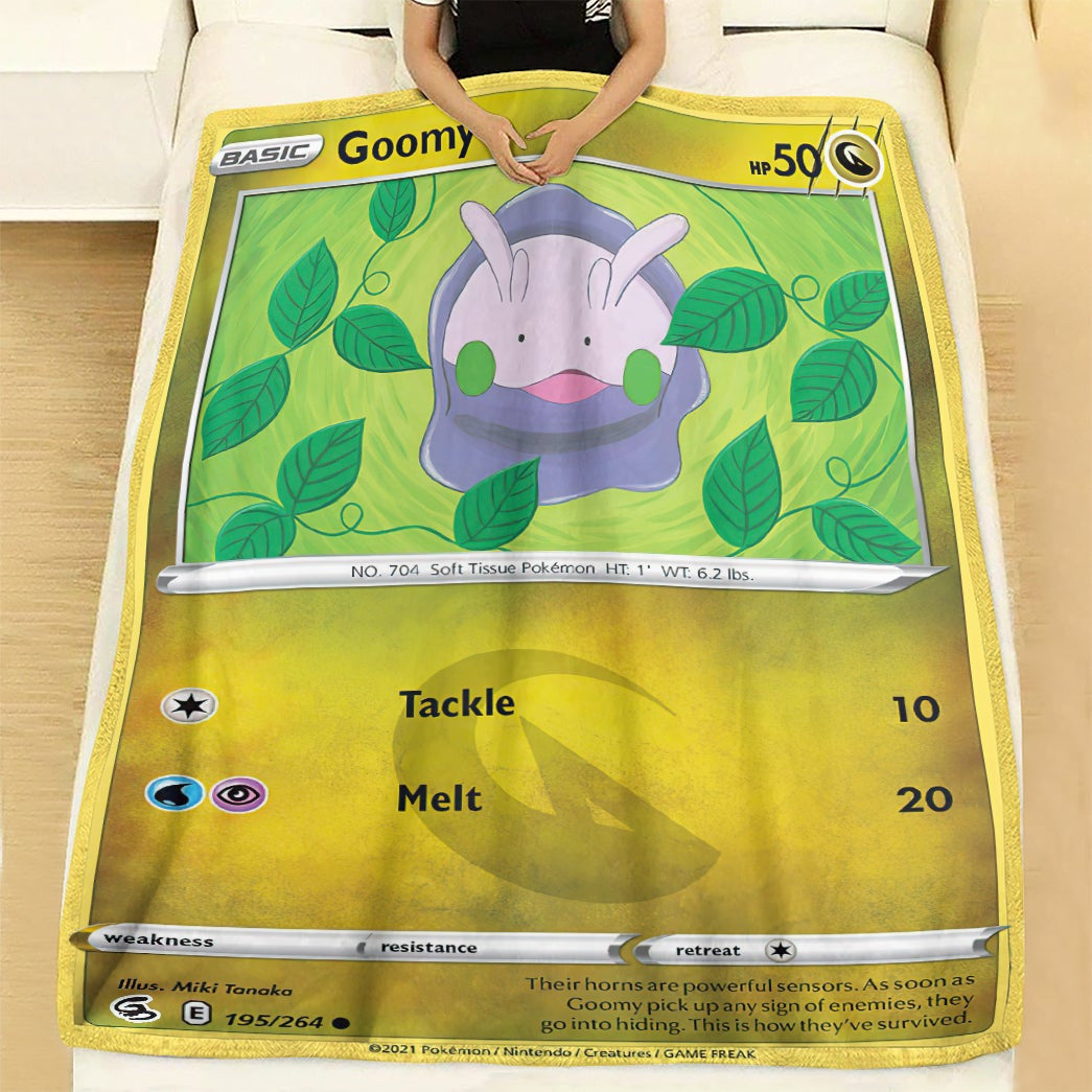 Anime Pkm Goomy Fusion Strike Custom Soft Blanket