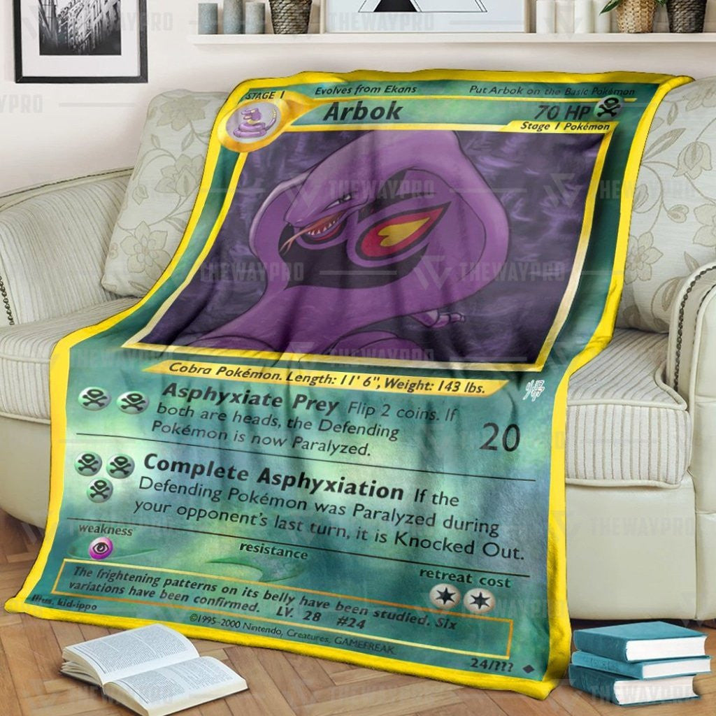 Anime Pkm Arbok Custom Soft Blanket / S/(43X55)