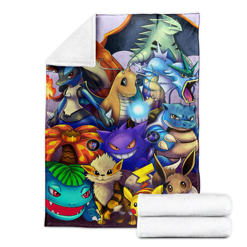 Anime Pkm The Poke Favourites Custom Soft Blanket