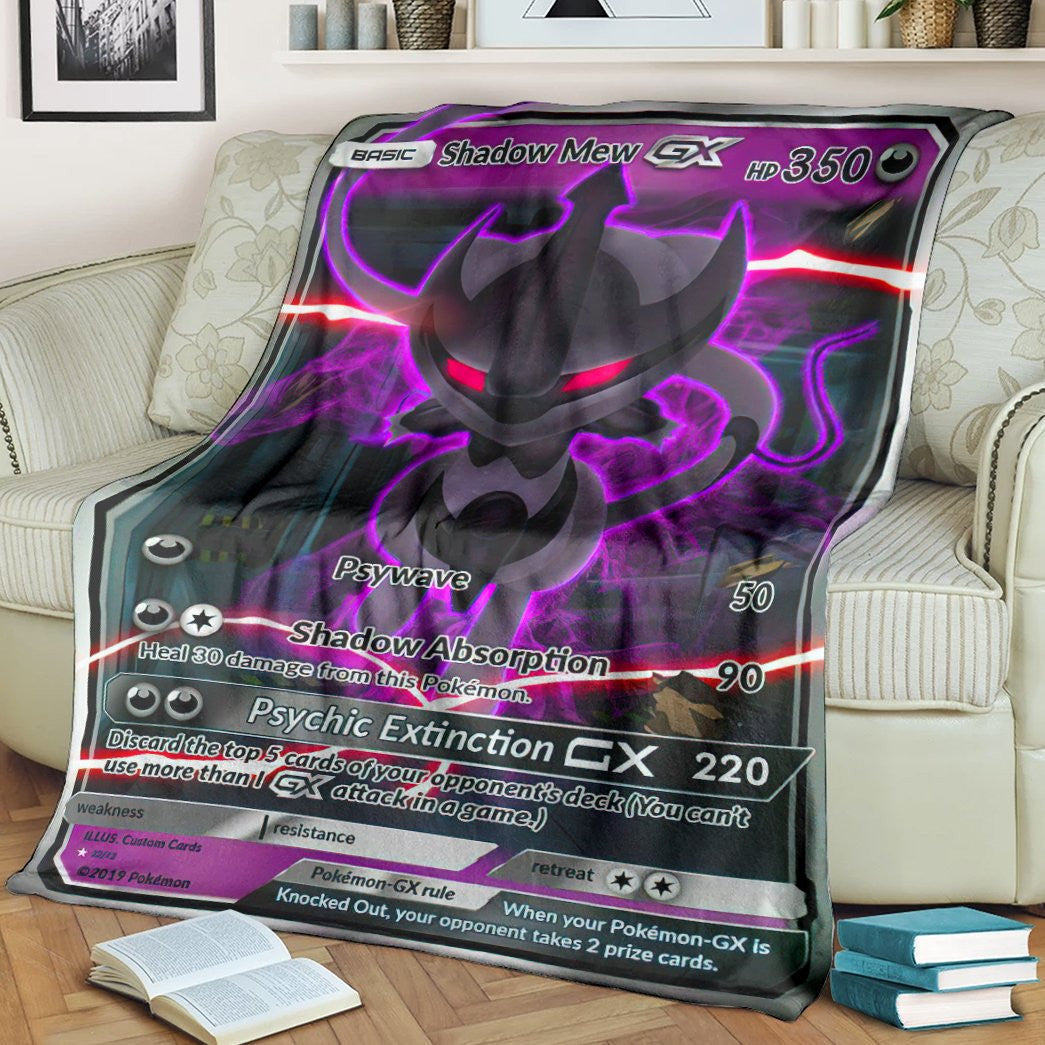 Anime Pkm Shadow Armor Mew Gx! Custom Soft Blanket / S/(43X55)