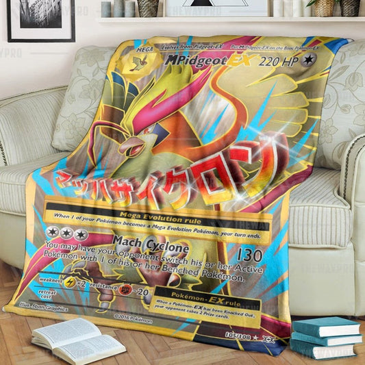 Anime Pkm M-Pidgeot-Ex · Evolutions Custom Soft Blanket / S/(43X55)