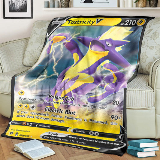 Anime Pkm Toxtricity Custom Soft Blanket / S/(43X55)