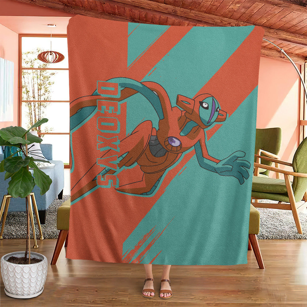 Anime Pkm Deoxys Custom Soft Blanket XO10032230