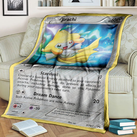 Anime Pkm Jirachi Xy Promos Custom Soft Blanket / S/(43X55)