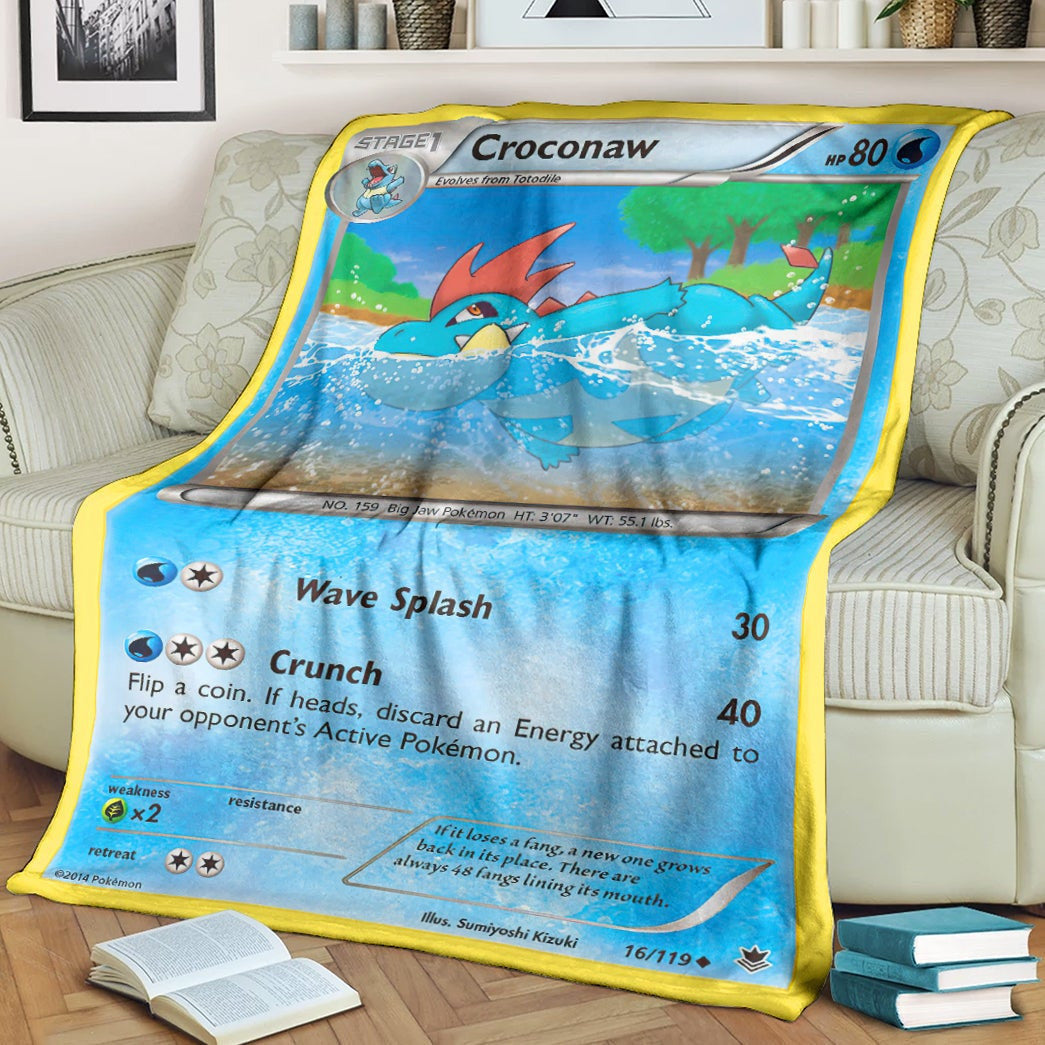 Anime Pkm Croconaw Phantom Forces Custom Soft Blanket / S/(43X55)