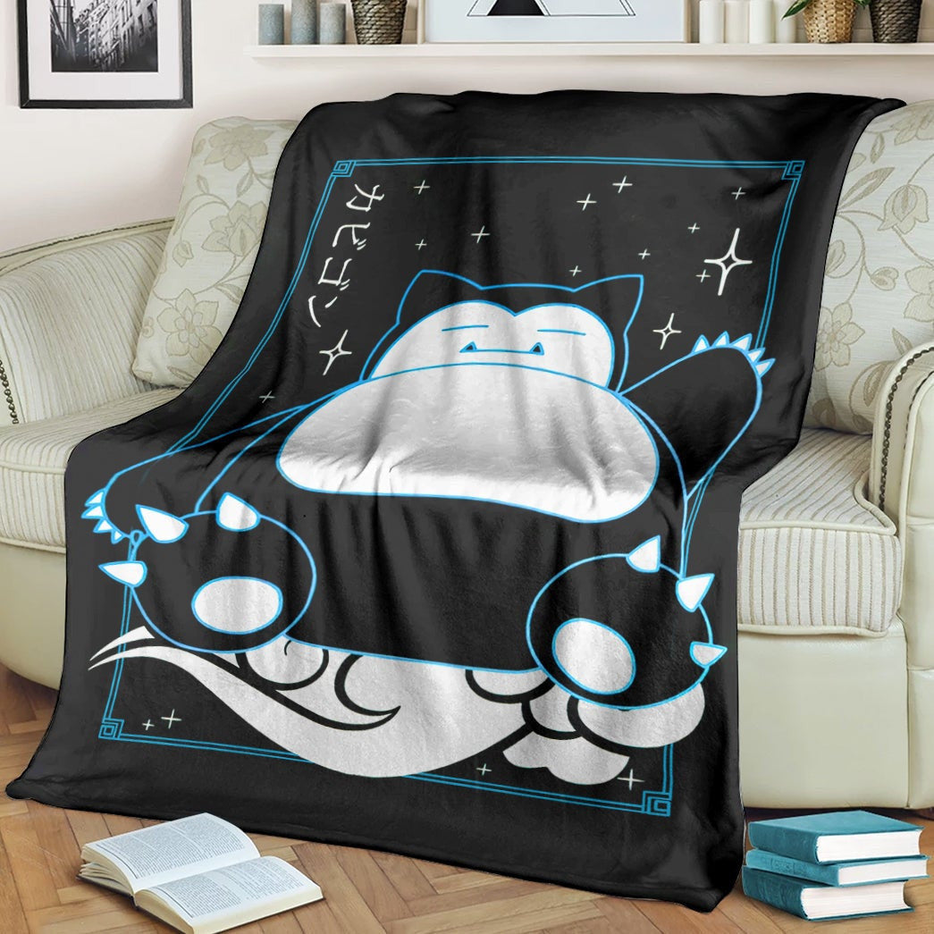 Anime Pkm Snorlax Soft Blanket / S/(43X55)