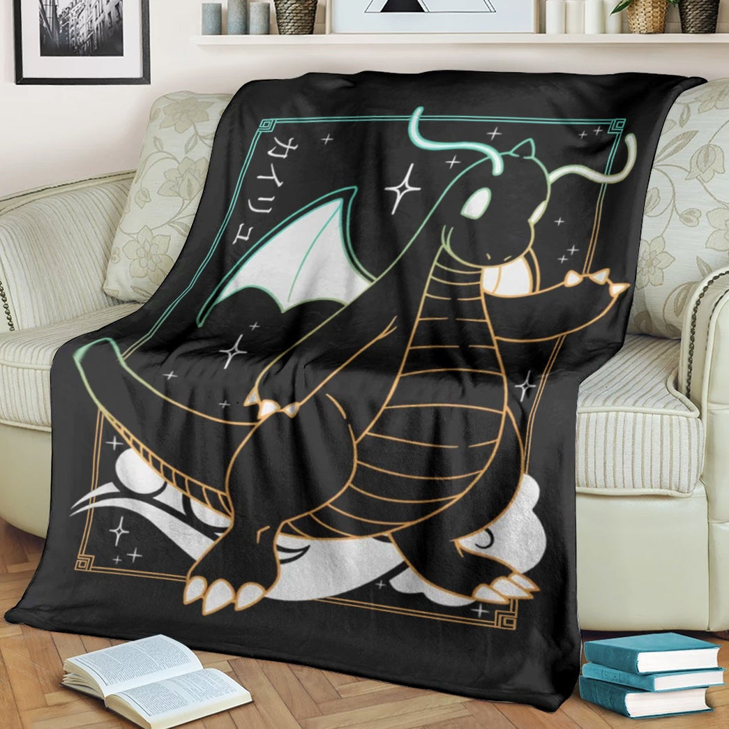 Anime Pkm Dragonite Soft Blanket / S/(43X55)