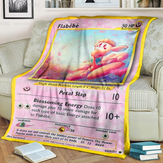 Anime Pkm Flabébé Custom Soft Blanket / S/(43X55)