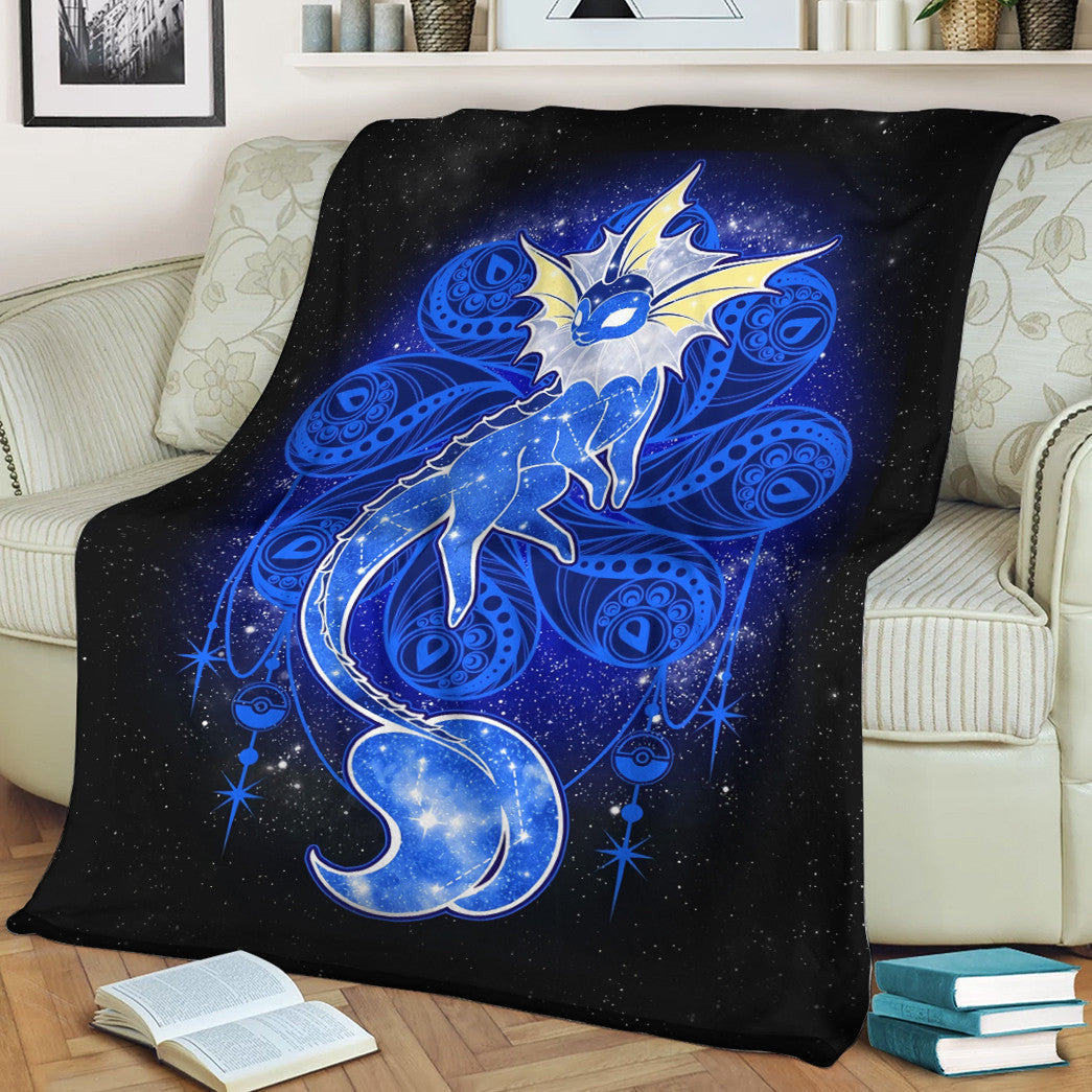 Anime Pkm Vaporeon Starry Custom Soft Blanket / S/(43X55) XO1103221