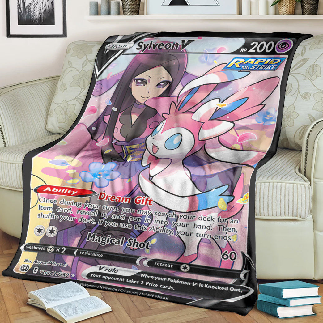 Anime Sylveon V 2022 Soft Blanket / S/(43X55)