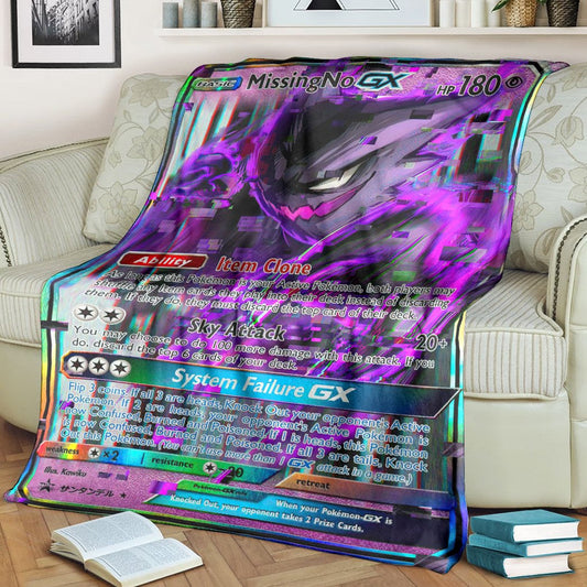 Anime Pkm Missing No Gengar Custom Soft Blanket / S/(43X55)