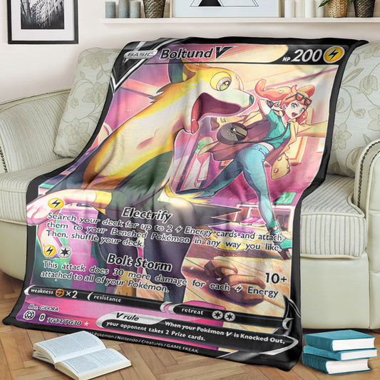 Anime Pkm Bontund V 2022 Soft Blanket / S/(43X55)