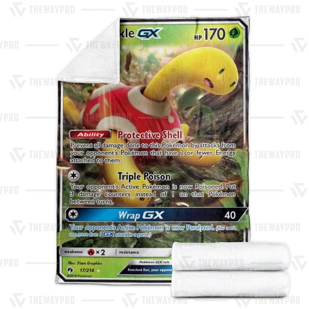 Anime Pkm Shuckle Gx Lost Thunder Custom Soft Blanket