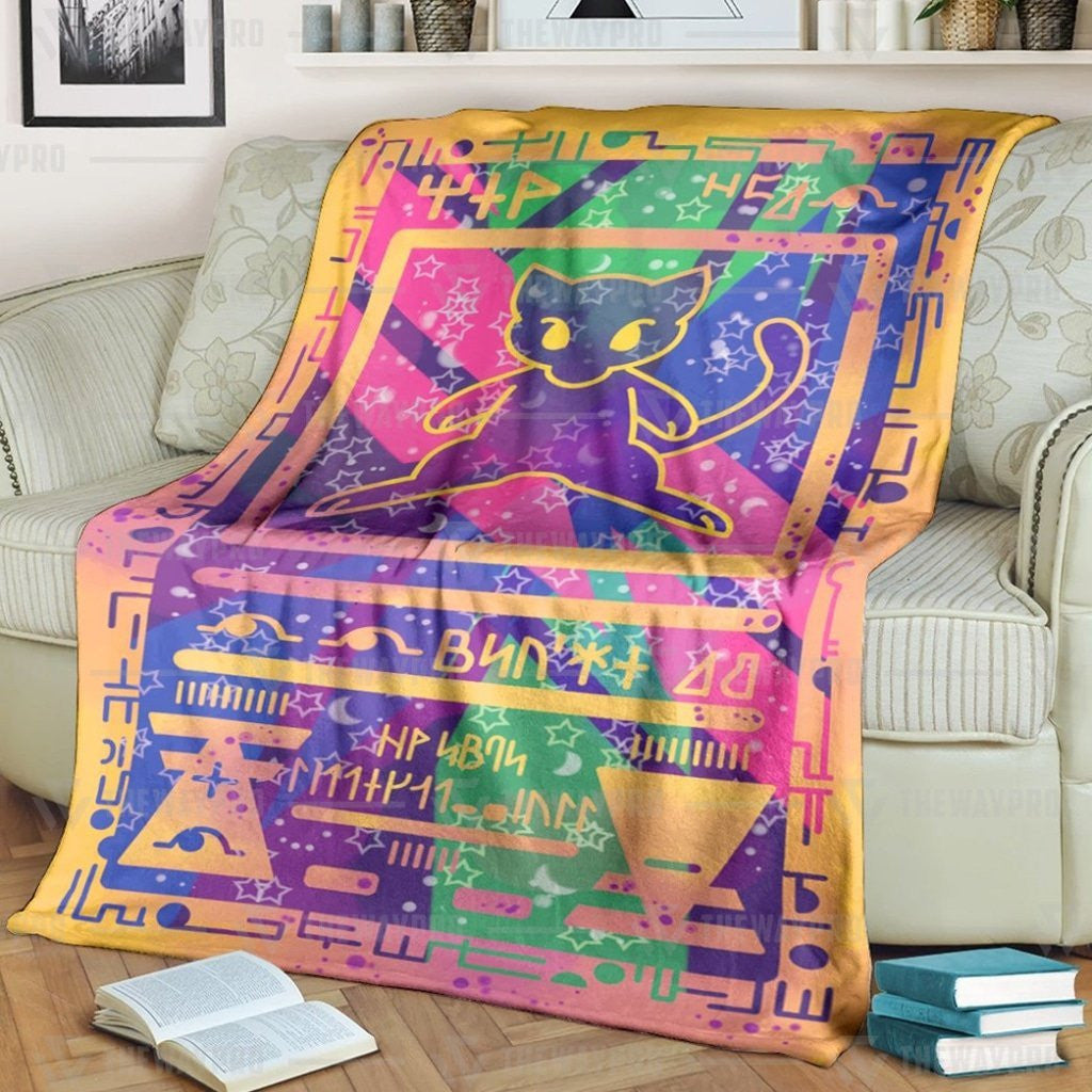 Anime Pkm Ancient Mew Custom Soft Blanket / S/(43X55)