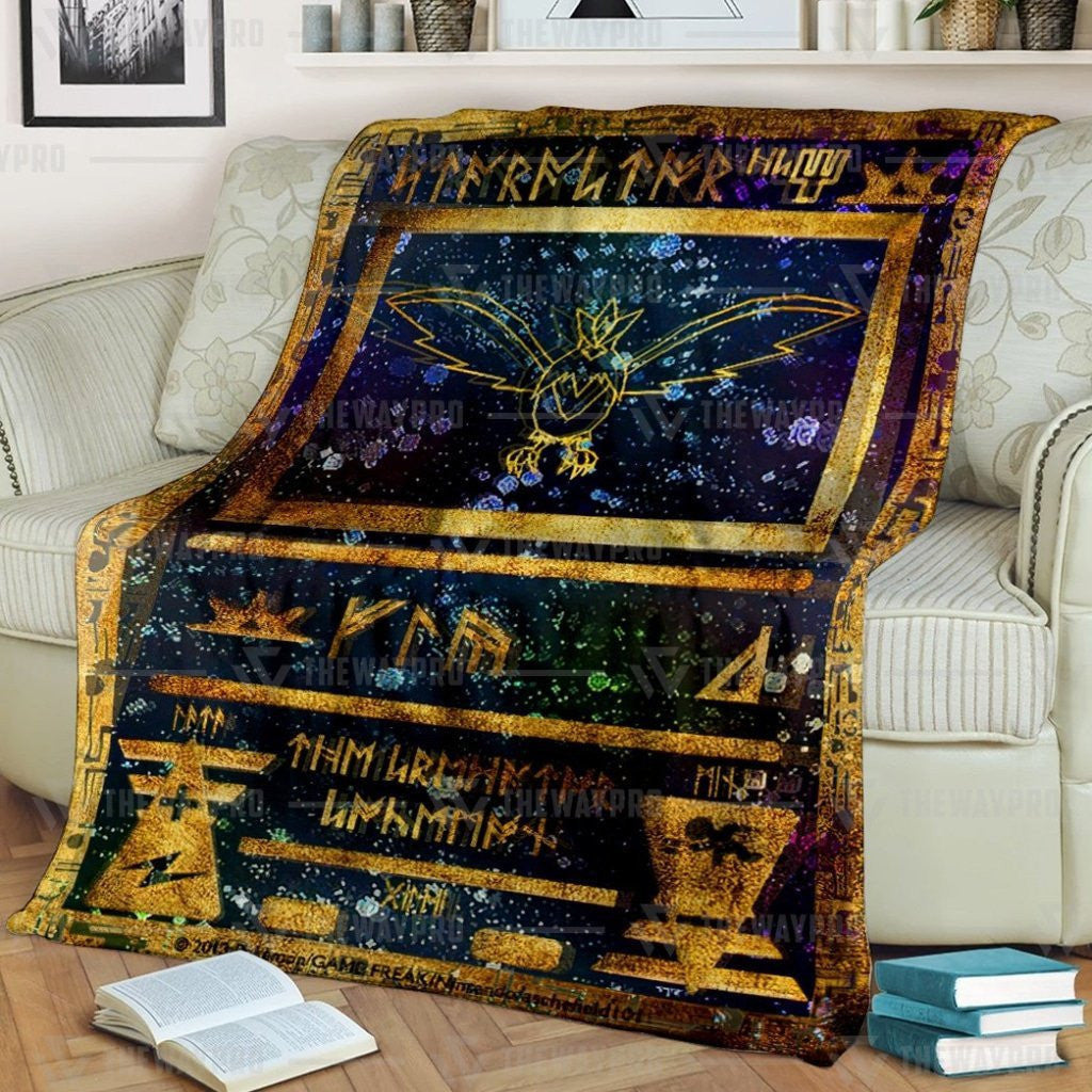 Anime Pkm Ancient Staraptor Custom Soft Blanket