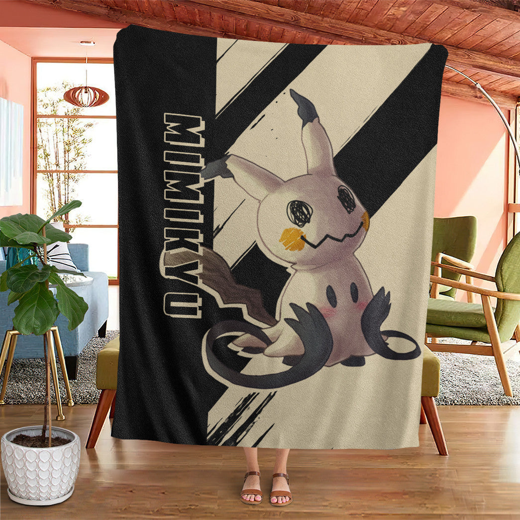 Anime Pkm Mimikyu Custom Soft Blanket XO10032214