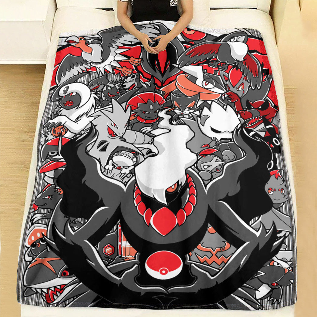 Anime Pkm Dark Pattern 2 Darkrai Custom Soft Blanket XO1003222