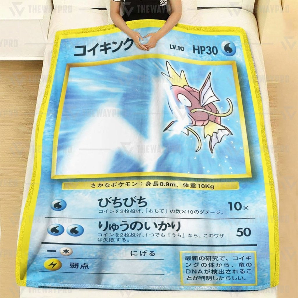 Anime Pkm Tamamushi University Magikarp Custom Soft Blanket