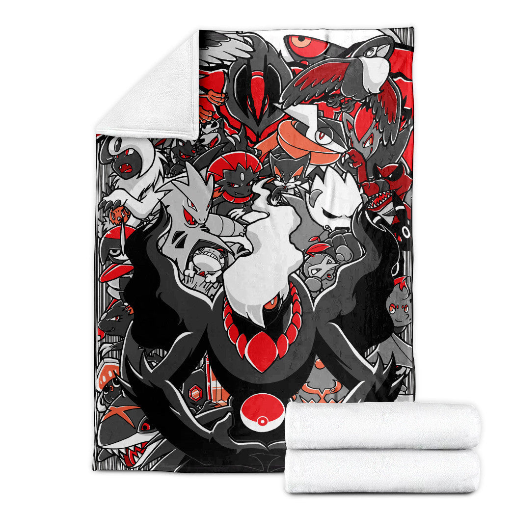 Anime Pkm Dark Pattern 2 Darkrai Custom Soft Blanket XO1003222