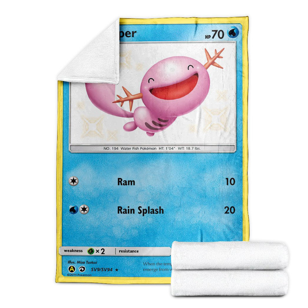 Anime Pkm Wooper Dragon Majesty Custom Soft Blanket