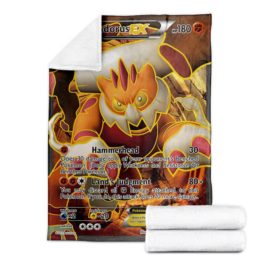 Anime Pkm Landorus-Ex Boundaries Crossed Custom Soft Blanket