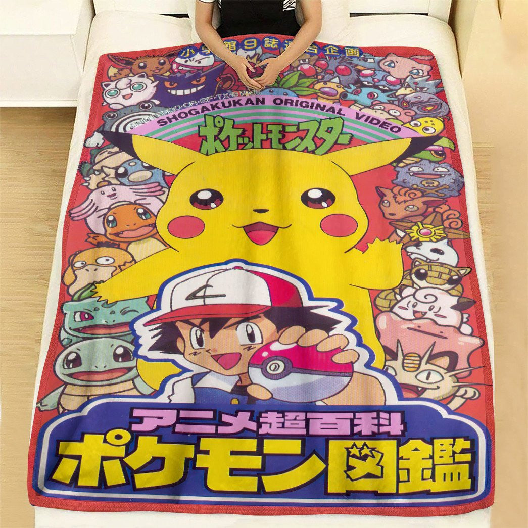 Anime Pkm Shogakukan Custom Soft Blanket