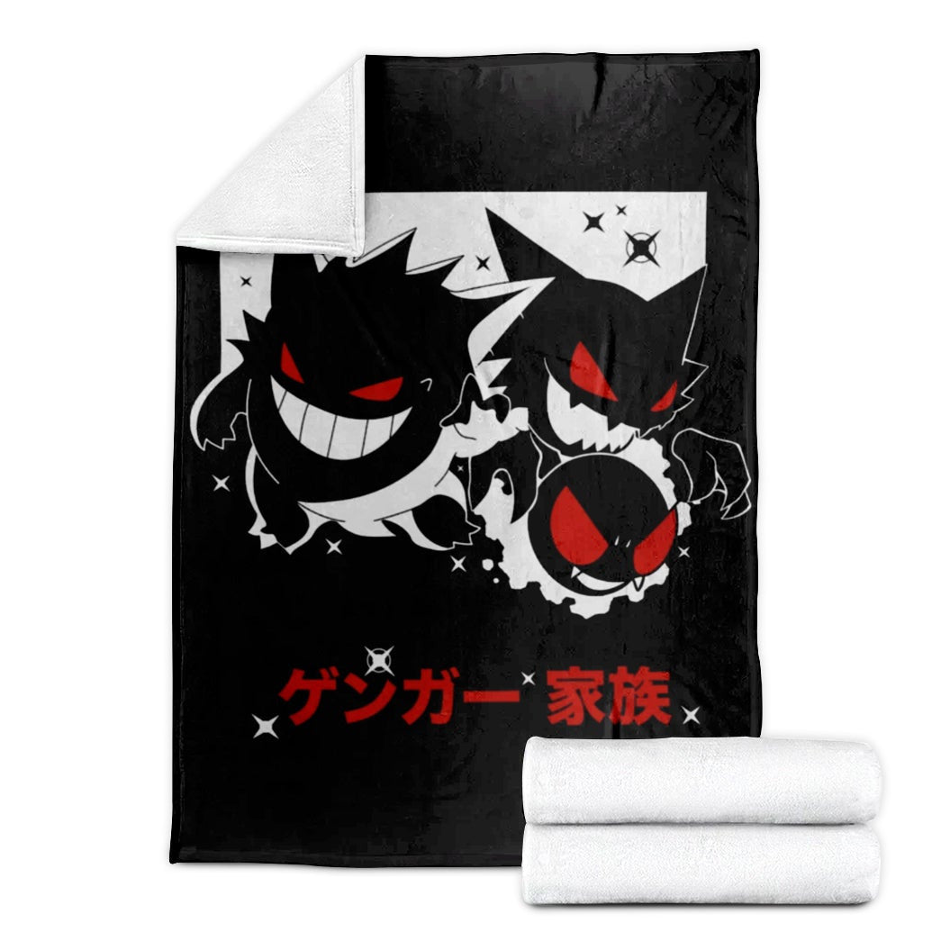 Anime Pkm Gengar Soft Blanket